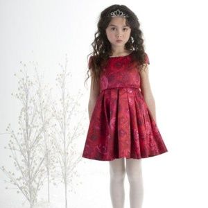 Girls Rose Rhapsody Dress by Biscotti